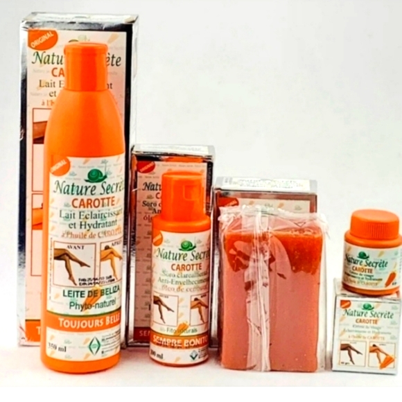 Nature Secret Lightening Lotion, Serum, Face Cream & Soap with Carrot Oil - Picture 1 of 1